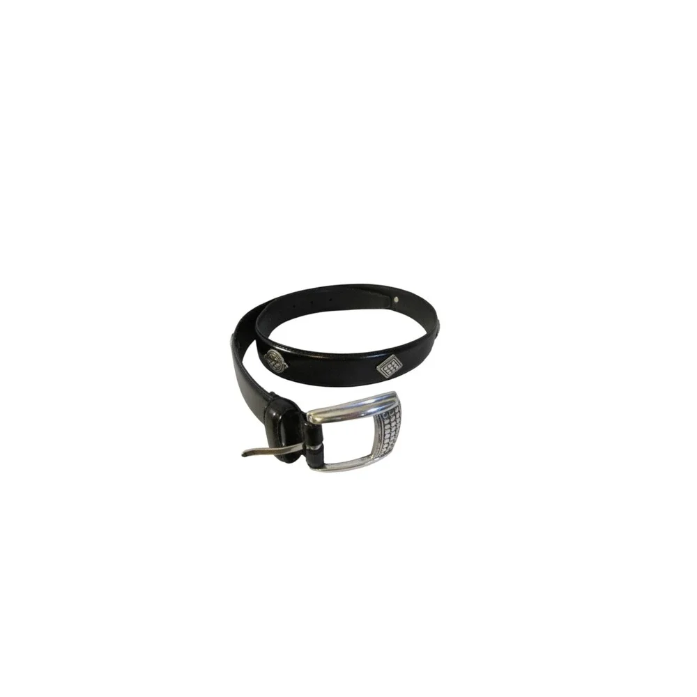Fossil Mens size Large Leather Business Casual Office Career Everyday Black Belt